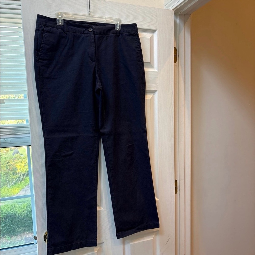 Lands' End women Dark Blue Chinos